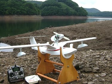 ガルウィングの自作飛行艇