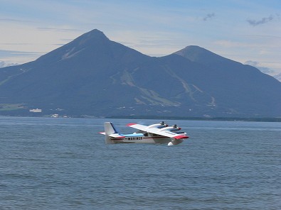 磐梯山を借景に